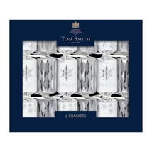 Tom Smith Luxury Silver Mini Christmas Crackers 6 db 8" méretű cracker