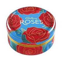 Cadbury Roses Tin 750g (Fémdobozos csokoládéválogatás)