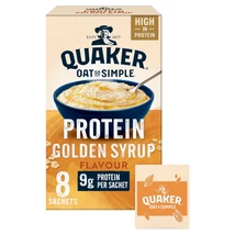 Quaker Oat So Simple Protein Golden Syrup 8x43g instant tasak Quaker Oat So Simple Protein Golden Syrup 8x43g instant tasak