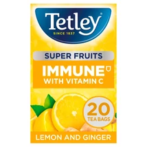 Tetley Super Fruit Tea Immune Lemon & Ginger 20 db filter Tetley Super Fruit Tea Immune Lemon & Ginger 20 db filter