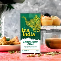 Tea India Cardamom Chai Tea 40 db filter