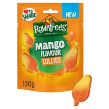 Rowntree's Mango Lollies 130 g – Mangó és maracuja ízű rágós gyümölcsös édesség