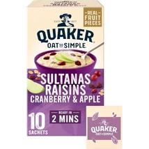 Quaker Oat So Simple Apple, Sultana, Raisin & Cranberry (10 instant tasak) Quaker Oat So Simple Apple, Sultana, Raisin & Cranberry (10 instant tasak)