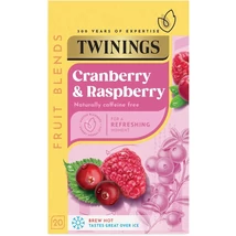 Twinings Cranberry & Raspberry Tea (Vörösáfonya, Málna és  Bodzavirág Tea) 20 db filter
