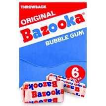 Bazooka Throwback Original Bubble Gum | 6 Piece Pack 43g