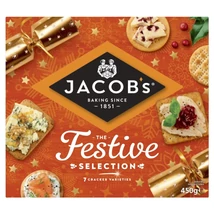 Jacob's Festive Selection Christmas Cheese Crackers 450g Jacob's Festive Selection Christmas Cheese Crackers 450g
