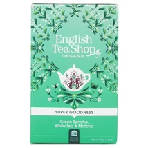 English Tea Shop - Green Sencha, White Tea & Matcha Tea 20 db borítékolt filter