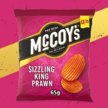 Mccoys Sizzling King Prawn Crisps 65g
