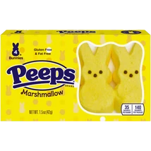 Peeps Marshmallow Bunnies Yellow 4 Pack  [USA] 42g