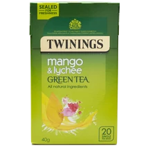 Twinings Green Tea, Mango & Lychee  (Zöld Tea Mangóval és Licsivel) 20 db filter   Twinings Green Tea, Mango & Lychee  (Zöld Tea Mangóval és Licsivel) 20 db filter