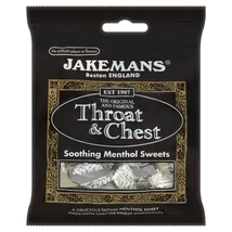 JAKEMANS Throat & Chest Sweets (Mentolízû cukorka) 100g JAKEMANS Throat & Chest Sweets (Mentolízû cukorka) 100g