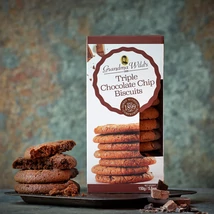 Grandma Wilds Triple Choc Biscuits (Tripla csokoládés keksz) 150g