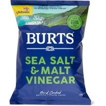 Burts Sea Salt & Malted Vinegar Crisps 40g  