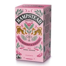Hampstead Rosehip & Hibiscus (Organic & Fairtrade) Tea - Bio Csipkebogyó és Hibiszkusz Tea 20 db filter