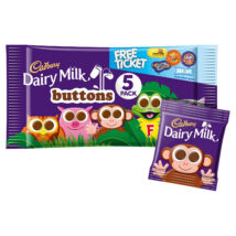 Cadbury Dairy Milk Buttons 5 Pack 70g