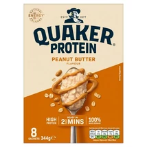 Quaker Protein Peanut Butter Porridge Sachets Oat So Simple 8x43g Quaker Protein Peanut Butter Porridge Sachets Oat So Simple 8x43g