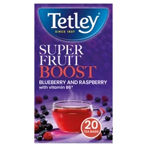 Tetley Super Fruits Boost Blueberry & Raspberry 20 db filter Tetley Super Fruits Boost Blueberry & Raspberry 20 db filter