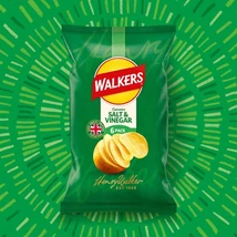 Walkers Salt & Vinegar Chips - Sós/Ecetes 6x25g