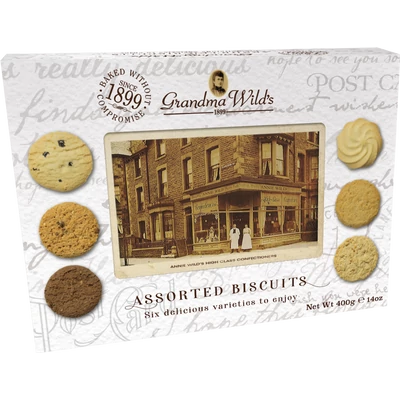 Grandma Wilds  Assorted Biscuits Selection Gift Box (Kekszválogatás) 400g