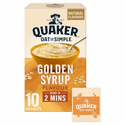 Quaker Oat So Simple Golden Syrup (10 instant tasak)  