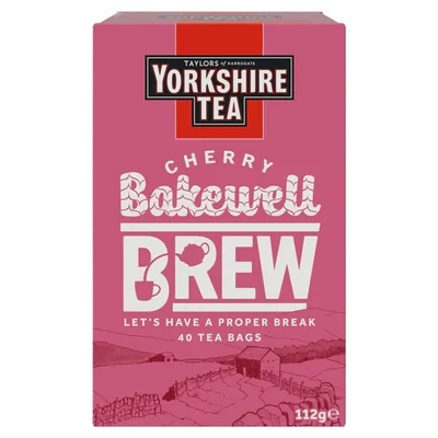 Yorkshire Tea Cherry Bakewell Brew – 40 db filter