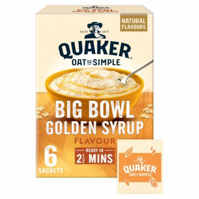 Quaker Oat So Simple Big Bowl Golden Syrup - 6 db nagy instant tasak 297g