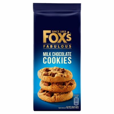 Fox's Delicious Cookies Milk Chocolate Chunks 180g