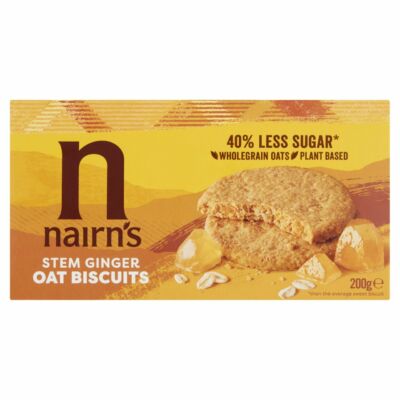 Nairn's Stem Ginger Oat Biscuits (Skót gyömbéres zabkeksz) 200g