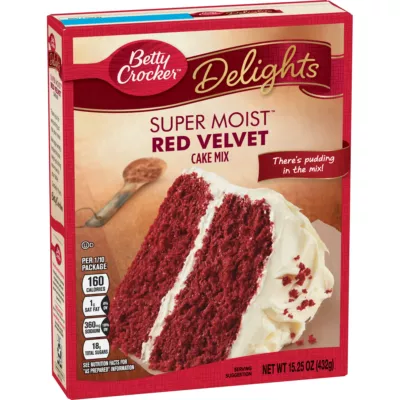 Betty Crocker Delights Super Moist Red Velvet Cake Mix [USA] 432g