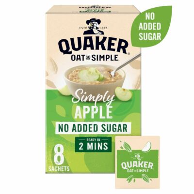 Quaker Oat So Simple Simply Apple (No Added Sugar) 8 db tasak
