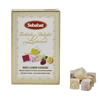 Sebahat Rose and Lemon Turkish Delight 250g
