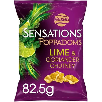Sensations Lime & Coriander Poppadoms 82.5g