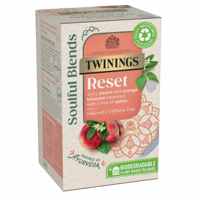 Twinings Soulful Blends Reset (Peach and Orange Blossom with Nettle) 20 db borítékolt filter