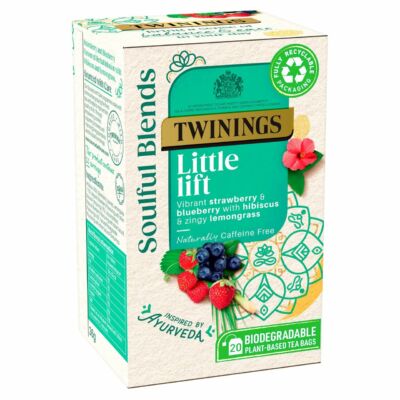 Twinings Soulful Blends Little Lift (Strawberry and Blueberry Tea with Hibiscus and Lemongrass 20 db borítékolt filter