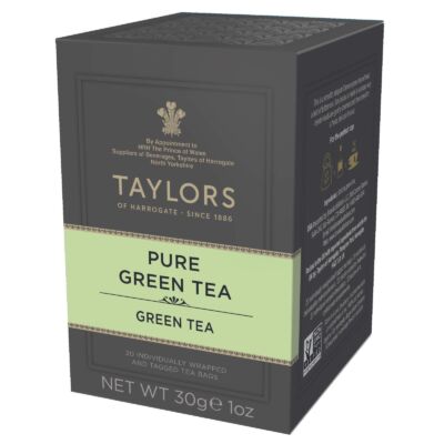 Taylors of Harrogate Pure Green Tea (zöld tea)  20 db borítékolt filter