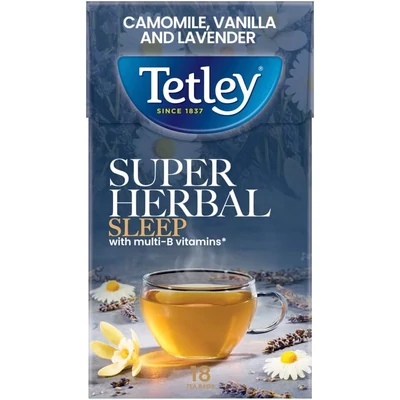 Tetley Super Herbal Sleep Camomile, Vanilla & Lavender – 18 filter