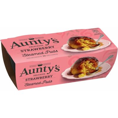 Aunty's Strawberry Pudding 2x95g