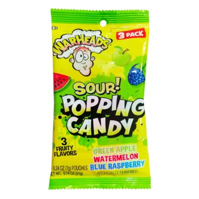 Warheads Sour Popping Candy 3-Pack 