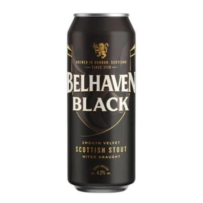 Belhaven Black Scottish Stout (440ml, 4.2%)