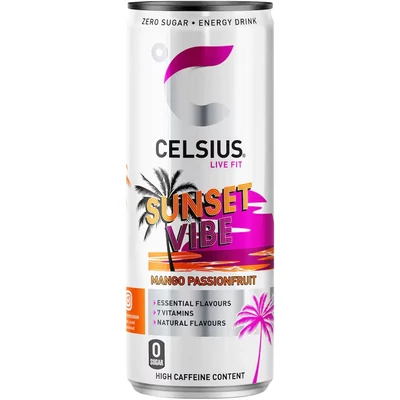 Celsius Sunset Vibe Mango Passionfruit 355ml