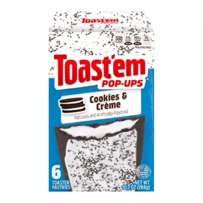 Toast'em Pop Ups Frosted Cookies & Creme Toaster Pastries 6db (288g)