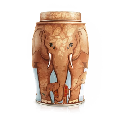 Williamson Elephant “Tsavo” Tea Caddy – English Breakfast tea, 40 filter