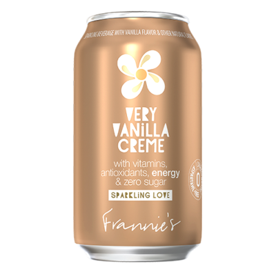 Frannies Very Vanilla Sparkling Beverage- Zero Creme Soda [USA] 355ml