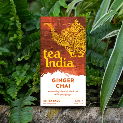 Tea India Ginger Chai Tea - 40 db filter