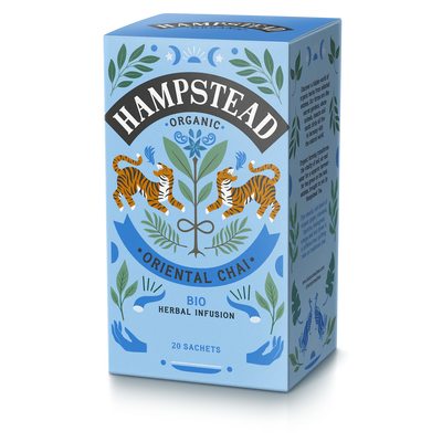 Hampstead Tea Organic Spiced Oriental Chai Tea bags 20 db filter