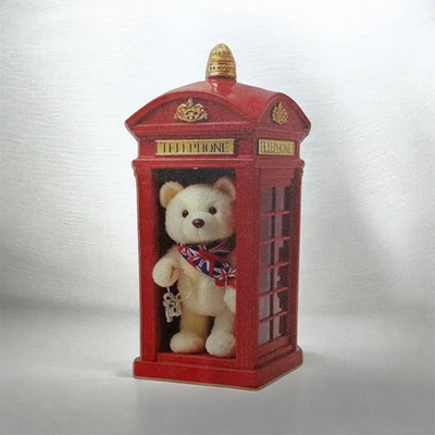 Phone Box - Teddy Bear hűtőmágnes