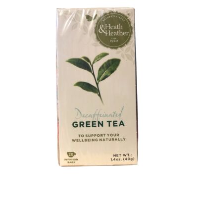 Heath & Heather Decaffeinated Green Tea 20 db filter