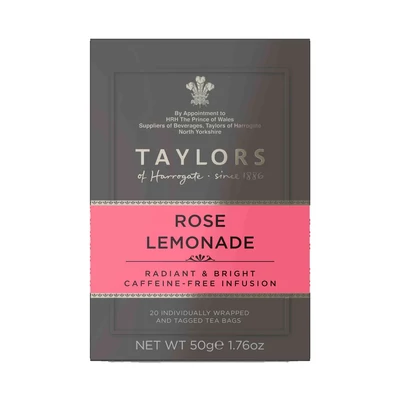 Taylors of Harrogate Rose Lemonade Tea (20 db koffeinmentes borítékolt filter)