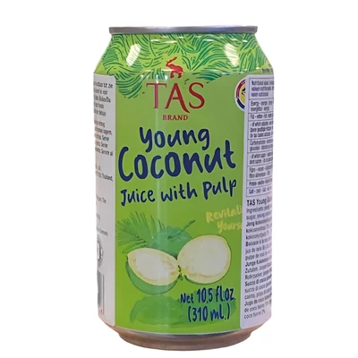 T.A.S Young Coconut Juice With Pulp 310ml
