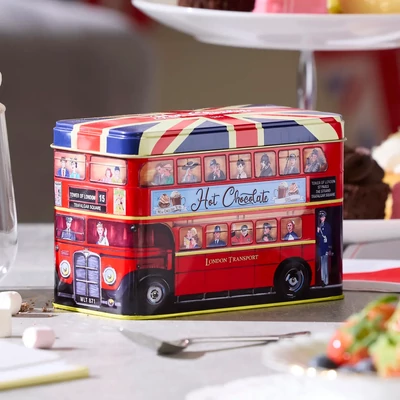 London Bus Hot Chocolate Tin - forró csokoládé por 125g